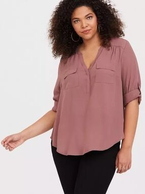 Flowy 3/4 Sleeve Blouse